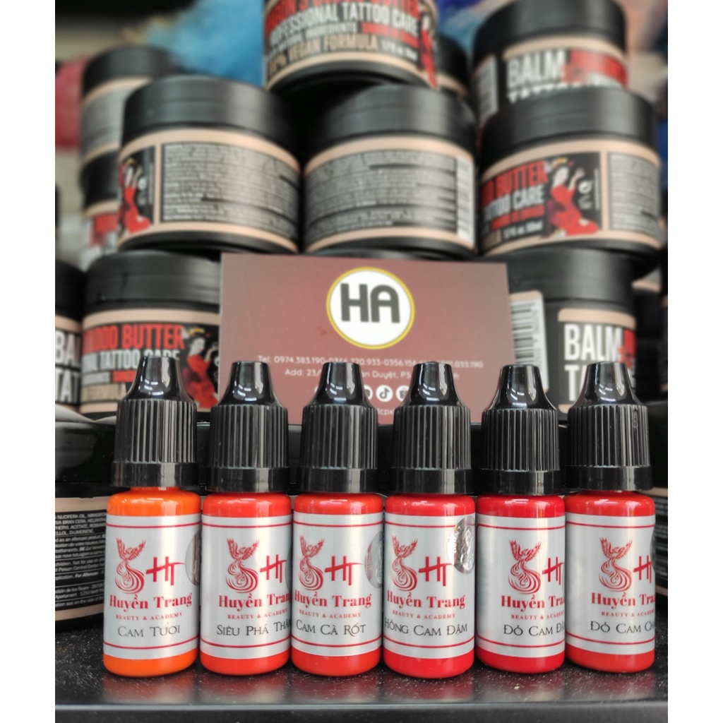 MỰC HT SIÊU ĐẬM SIZE 5ml và full size đặc biệt Đỏ Đất nhấn lòng HT