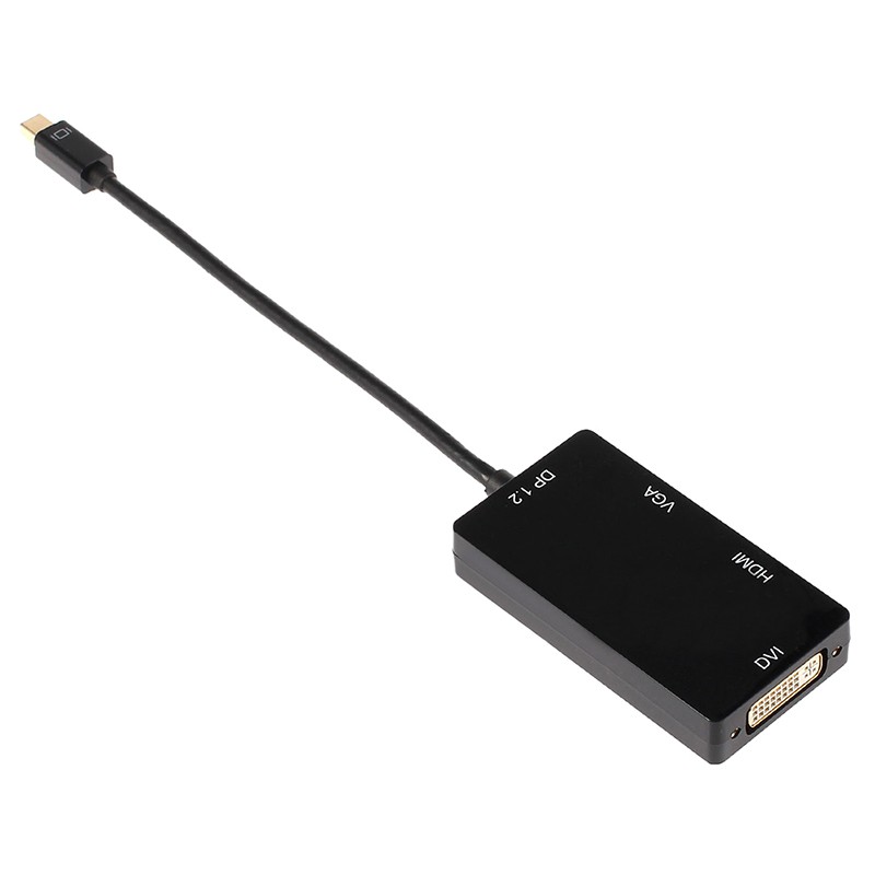 (E-C-S) Mini Display Port Thunderbolt To Dvi Vga Hdmi Adapter
