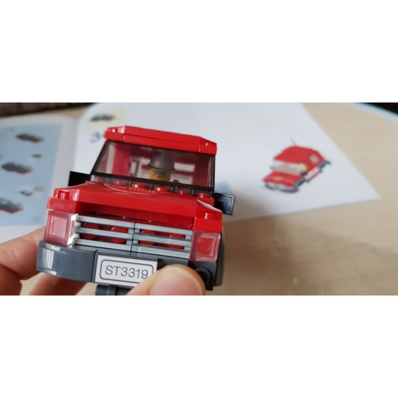 [leo9] Xe cứu hỏa đồ chơi - Đồ chơi lego lắp ráp xe còi hú Oxford ST33329 gồm 131 mảnh - nhựa ABS an toàn nhập khẩu 100%