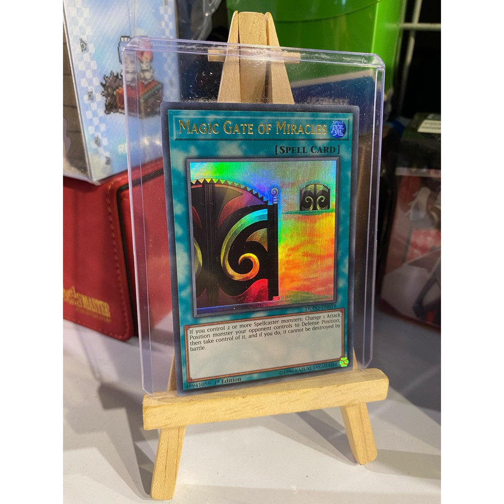 Lá bài thẻ bài Yugioh Magic Gate Of Miracles - Ultra Rare - Tặng bọc bài nhựa bảo quản