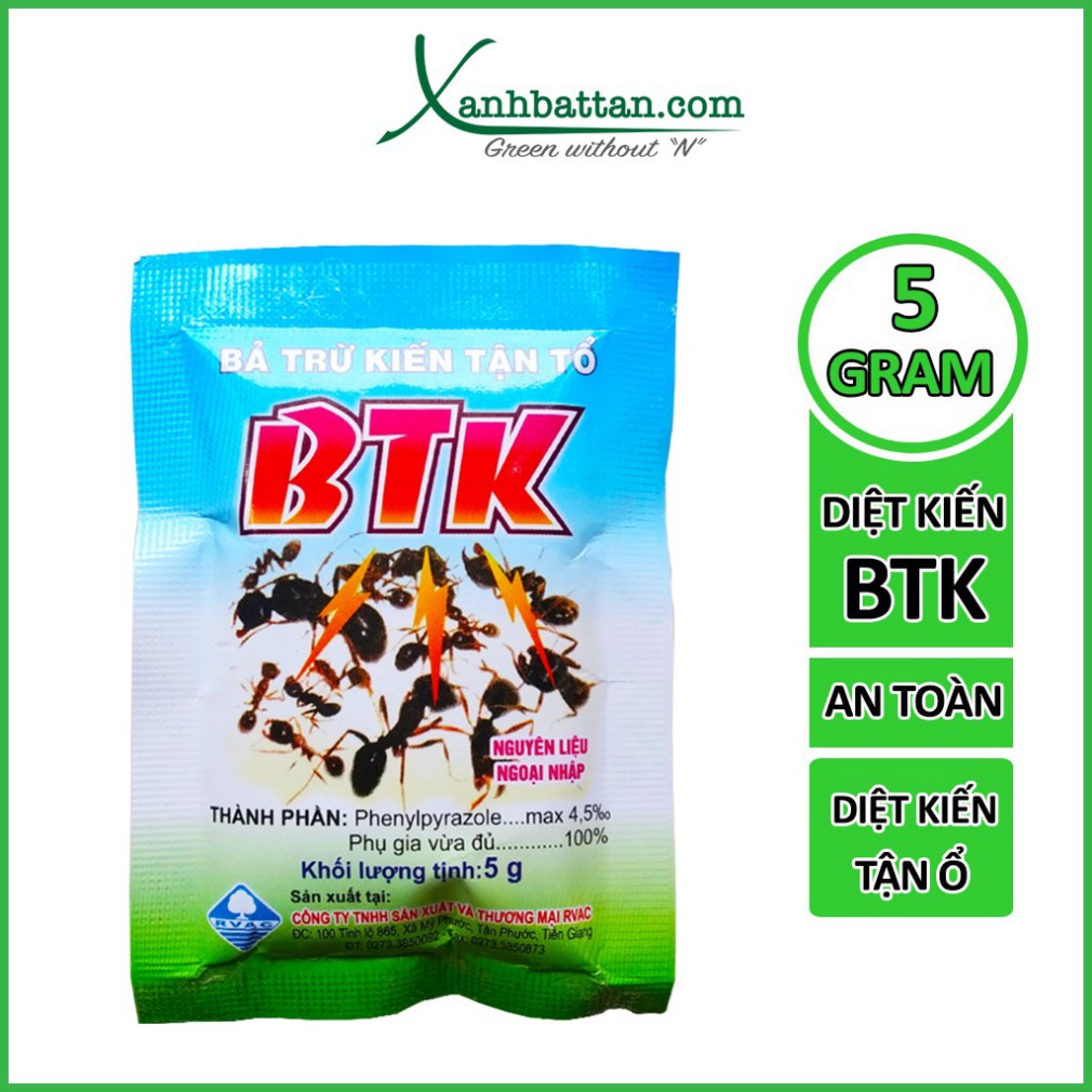 [G032] Bả Diệt Kiến - Bả Trừ Kiến Tận Ổ BTK Gói 5 gram S030