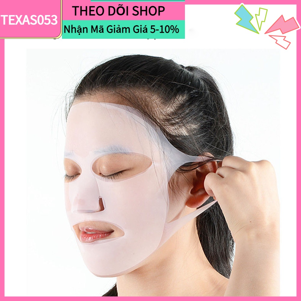 Hàng Sẵn 4 pcs Mặt Nạ Silicon  - Tăng Khả Năng Hấp Thụ Dưỡng Chất Của Mặt Nạ Giấy【Texas053】