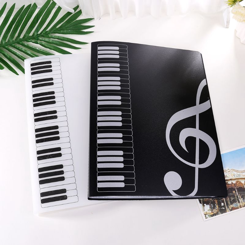 Bìa đựng bản nhạc đánh đàn piano thiết kế độc đáo gồm 40 trang khổ A4 tiện dụng