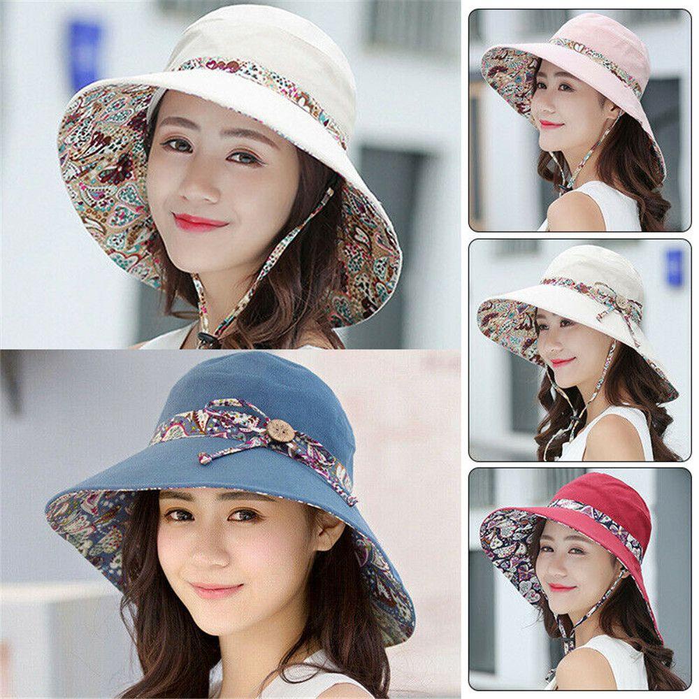 Nón Tai Bèo Vành Rộng Chống Tia UV Gấp Gọn Thời Trang Cho Nữ