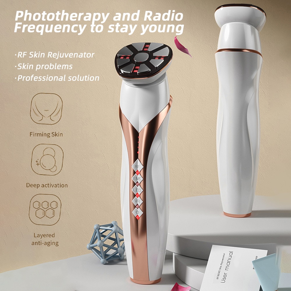 Foreverlily Thiết Bị Điện Tử EMS RF Radio RF Làm Đẹp Có Đèn LED Giúp Trẻ Hóa Làn Da