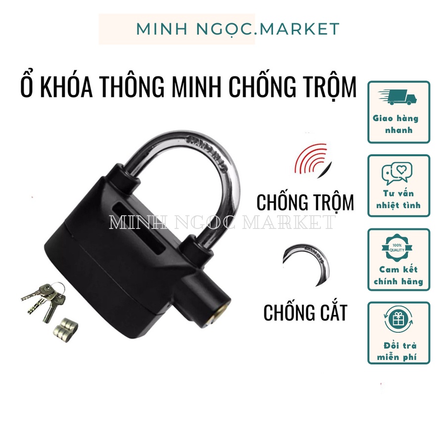 Ổ khóa thông minh chống trộm xe máy báo động chống trộm nhà cửa xe máy