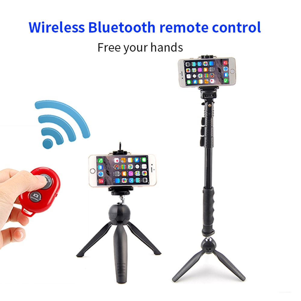 Gậy chụp ảnh tự sướng điều khiển từ xa bluetooth không dây nhiều màu sắc cho điện thoại thông minh