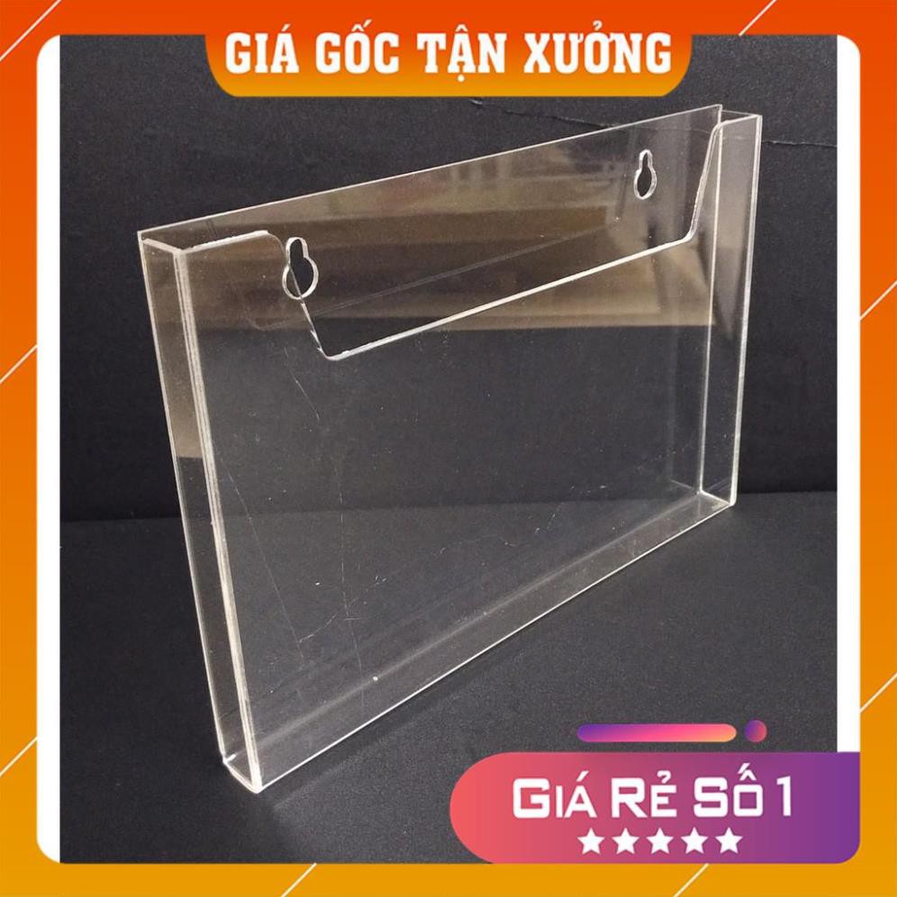 [Giá Gốc Tận Xưởng] Bộ 2 Kệ mica treo tường A5 mica trong