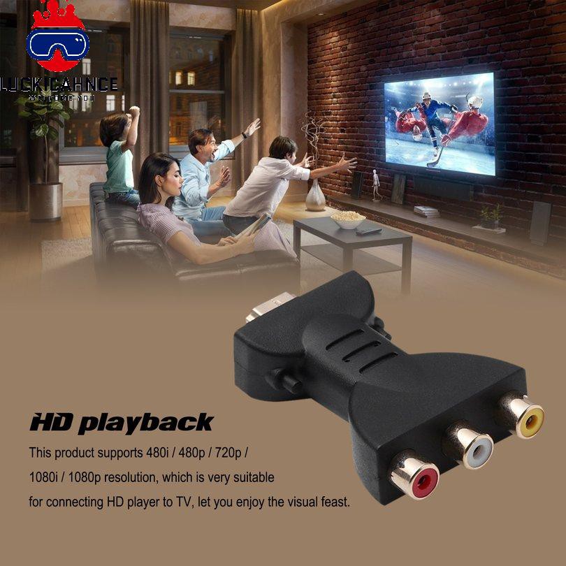 Bộ Chuyển Đổi Tín Hiệu Âm Thanh / Video Kỹ Thuật Số AV HDMI Sang 3 RCA J25