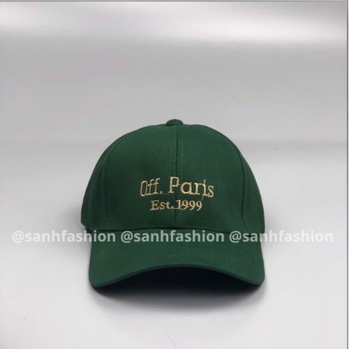 Mũ lưỡi trai thêu chữ Off Paris Nón kết chất kaki cao cấp thời trang form unisex nam nữ K57