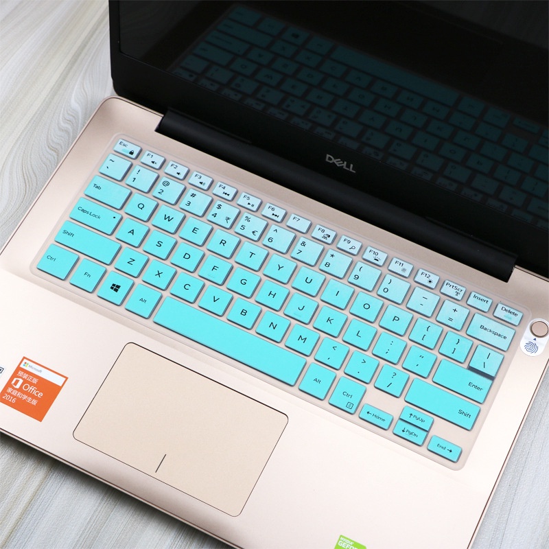 Tấm phủ bảo vệ bàn phím laptop bằng silicon siêu mỏng cho Dell Inspiron 5370 14 Inch