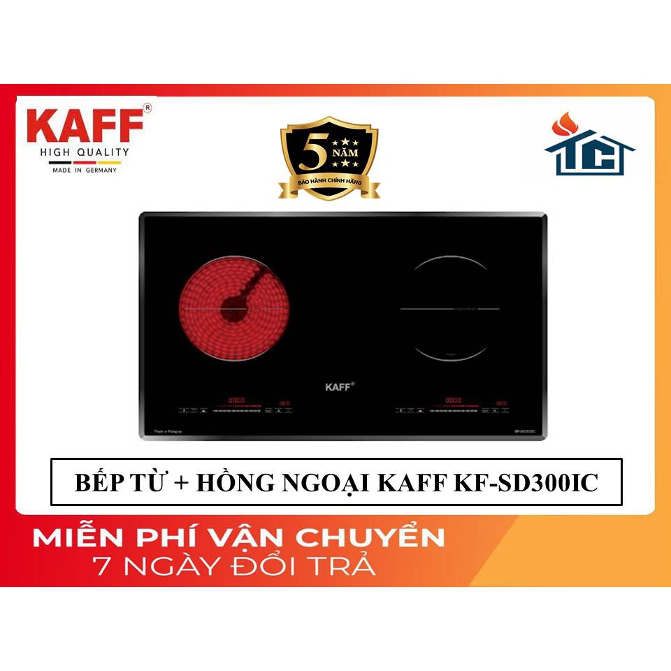 Bếp từ và Hồng ngoại KAFF KF-SD300IC NHẬP KHẨU , BẾP HỒNG NGOẠI ÂM CAO CẤP