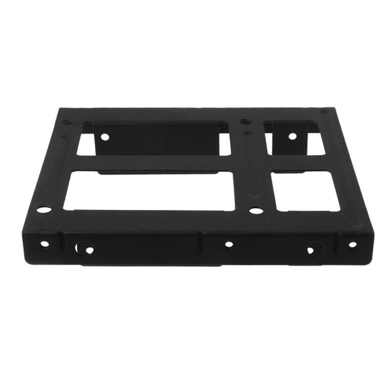 Utake Black Metal Dual 2.5" to 3.5" Hard Drive Bay Mounting Bracket 2x2.5" to 3.5" HDD/SSD Mounting Bracket Caddy with Screws