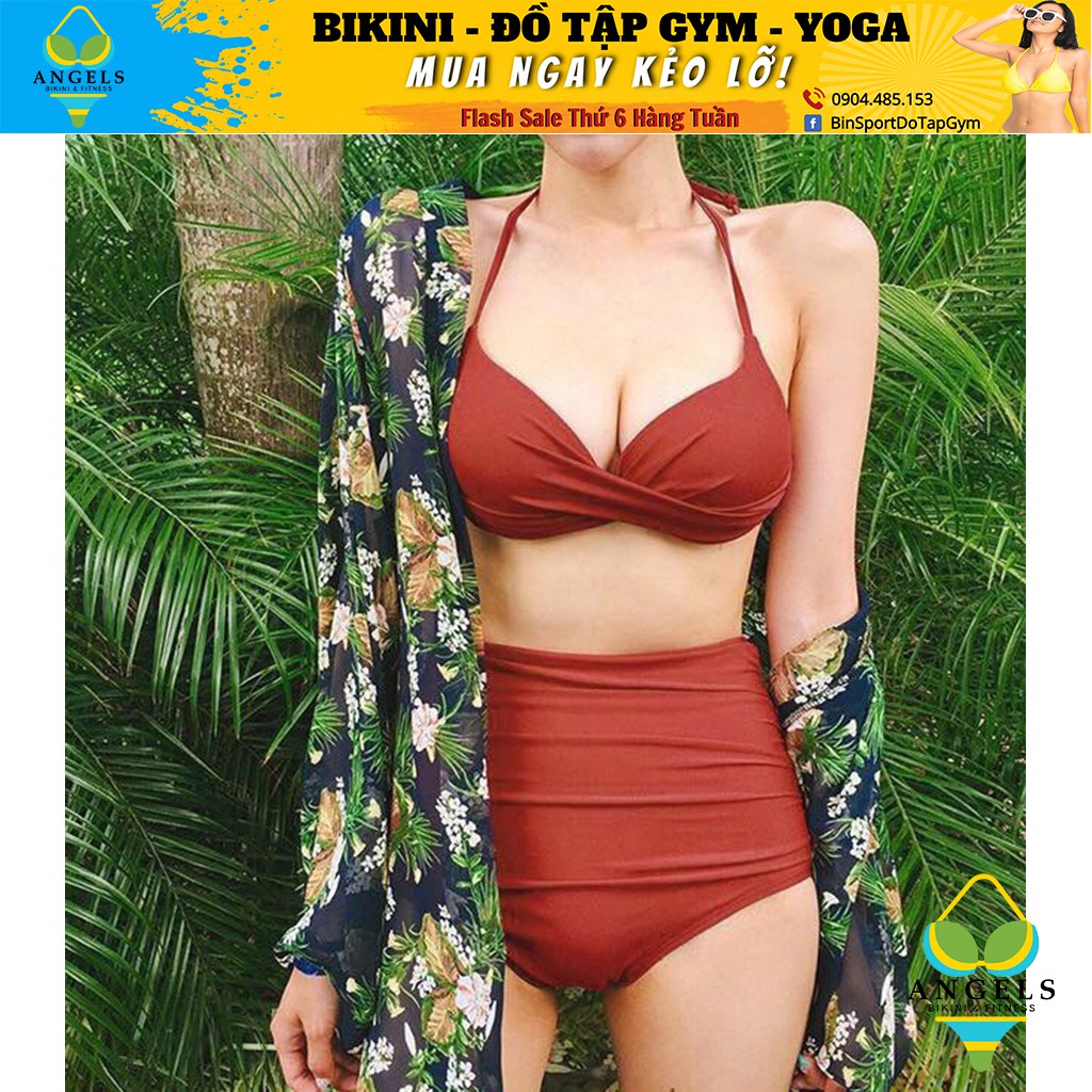Bikini Hai Mảnh 1 Dây Cạp Cao Nhiều Màu Siêu Hot BHV018 | BigBuy360 - bigbuy360.vn