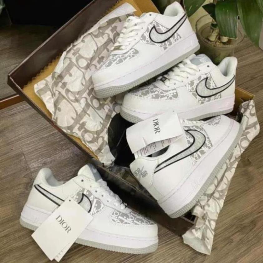 🖤 🔻 🥖 🕞 Giày thể thao AF1 độn đế trắng, xám, Giày sneaker nike_dior đế xám, đế đen nam nữ mới nhất 2022 * 🤼 🐾