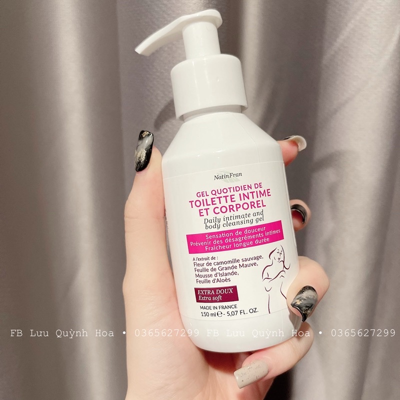 Dung dịch vệ sinh phụ nữ hàng ngày NatinFran Daily Intimate 150ml