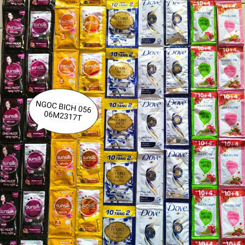 🌷 DÂY GỘI SUNSILK - DOUBLE RICH - DOVE - HAZELINE - PALMOLIVE