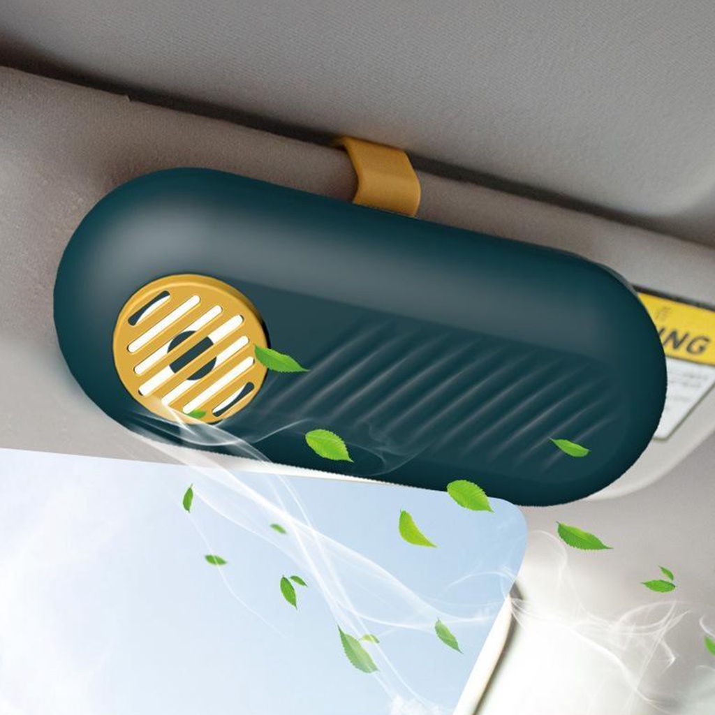 1] Hộp Đựng Kính Mát Có Kẹp Nam Châm Trên Xe Hơi