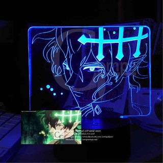 [ẢNH SHOP TỰ CHỤP] Đèn Ngủ Anime Black Clover Yuno Type 01 ABLC0301 16 màu tùy chỉnh