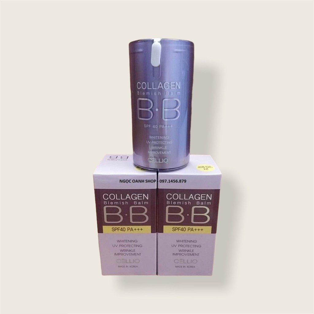 Kem nền BB Cream Collagen Cellio CS45-HÀNG CHÍNH HÃNG