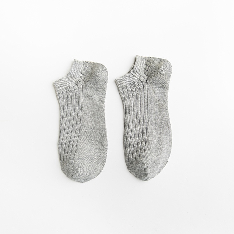 Tất đơn sắc cổ thấp đi giày lười Toroshoes Mã T6 100% cotton (7 Màu)