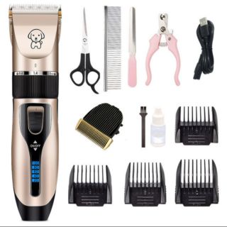 BỘ TÔNG ĐƠ CẮT TỈA LÔNG THÚ CƯNG CÓ LƯỠI THAY-TẶNG BỘ KỀM CẮT MÓNG