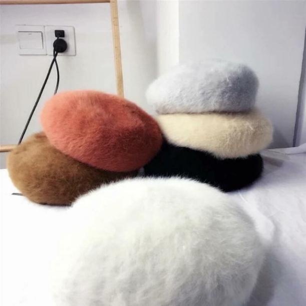 Mũ Nồi lông tuyết ❄ mũ nồi beret lông mịn cao cấp
