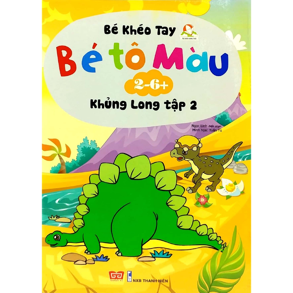 Sách - Bé Tô Màu (2-6+) - Khủng Long - Tập 2 (Tái Bản 2017)