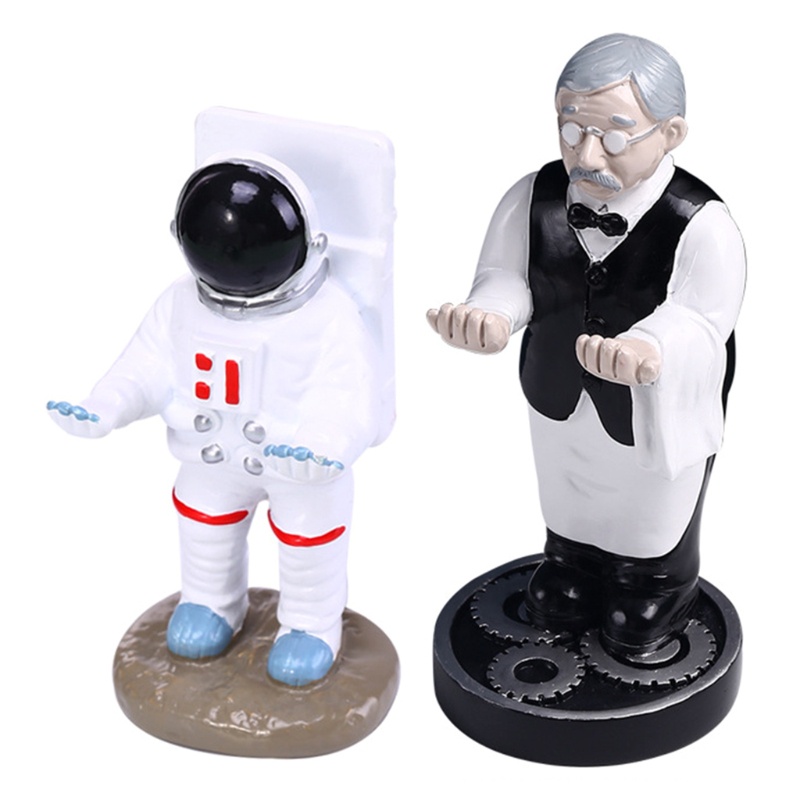 Giá Đỡ Trưng Bày Mắt Kính / Bút Bằng Nhựa Resin Hình Phi Hành Gia Cổ Điển Trang Trí Nhà Cửa / Văn Phòng