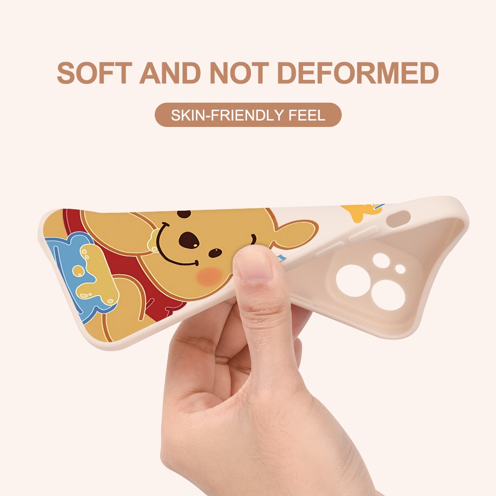 Ốp Điện Thoại Chống Rơi Họa Tiết Gấu Pooh Cho Samsung Galaxy A7 2018 A50 A30S A50S A30 A20 M10S A10S M01S
