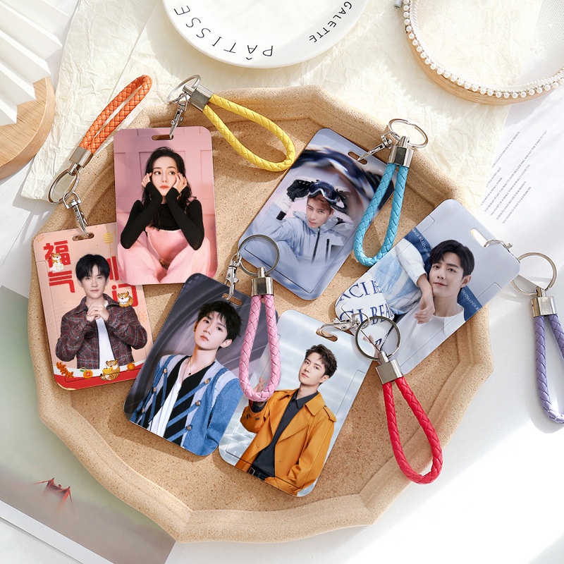 Xiaozhan Wangyibo TNT Teens in Times Dilraba Lu Han Jackson Wang TFBOYS Yangzi Yangchaoyue Lanyards Card HOLDER