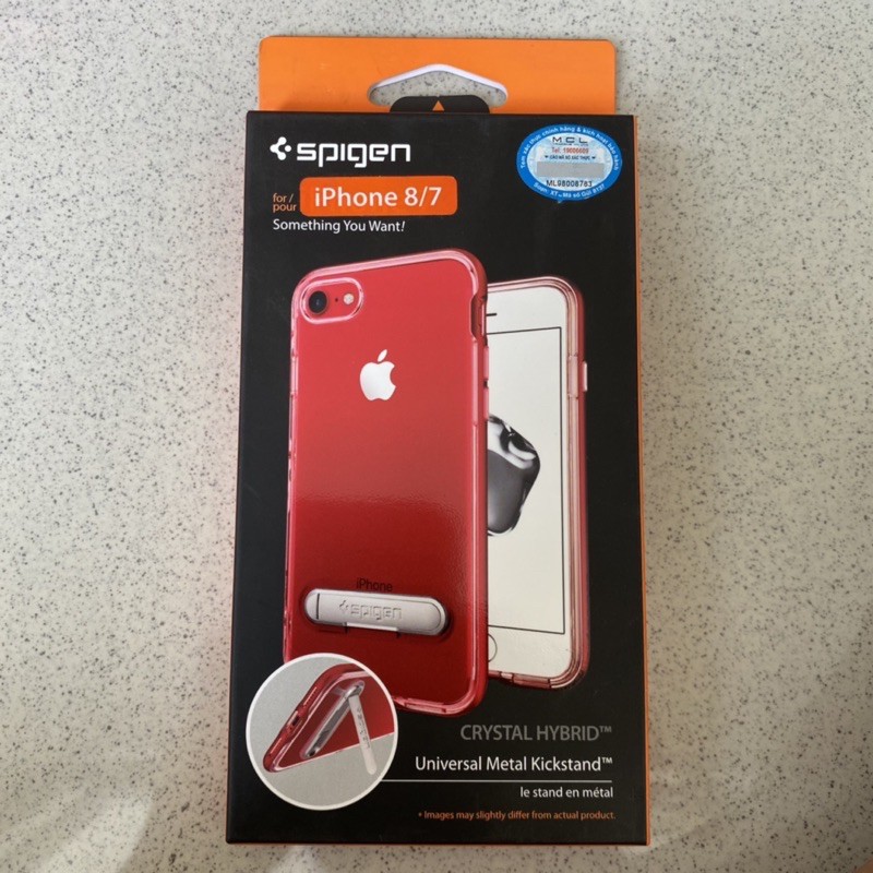 Ốp Lưng IPhone 8/7 Plus SPIGEN Crystal Hybrid - Dante Red