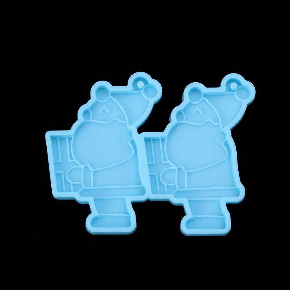 Khuôn Silicone Làm Bông Tai DIY Hình Ông Già Noel Tuần Lộc Bông Tuyết