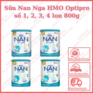 Sữa Nan Nga HMO Optipro 800g ( có đầy đủ số 1,2,3,4)