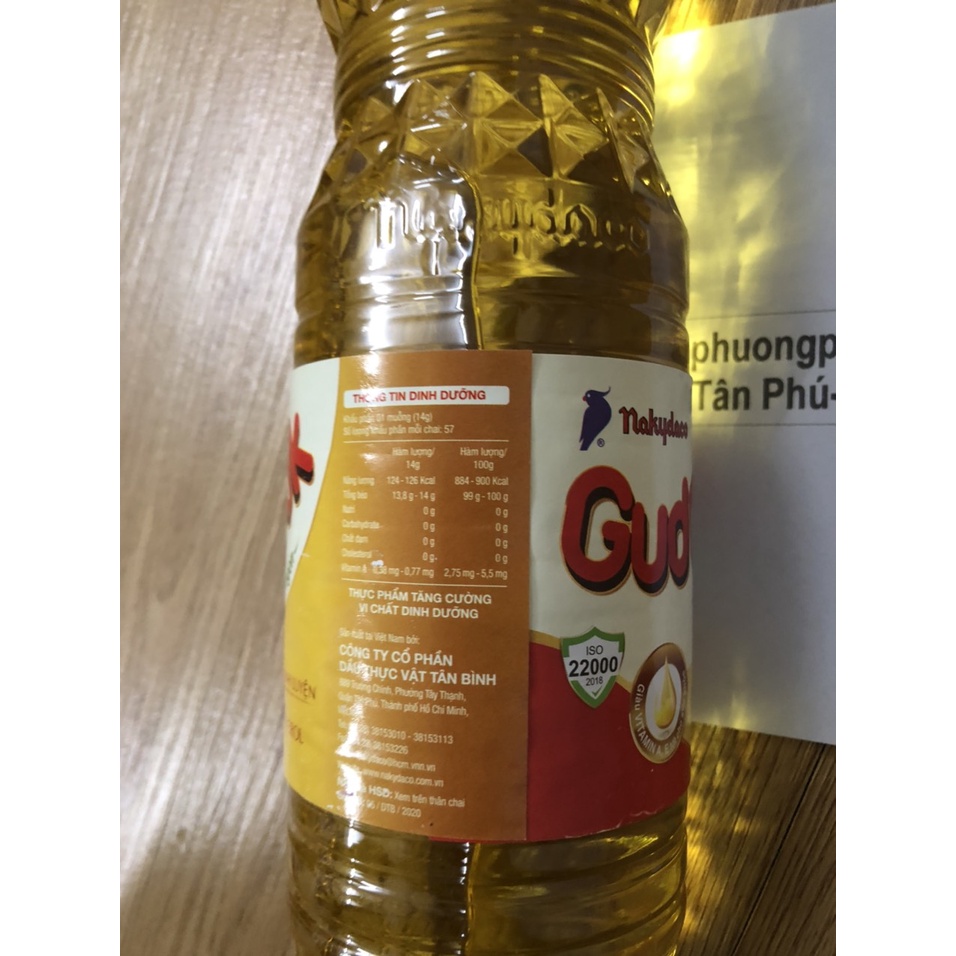 Dầu ăn GUDCOOK Nakydaco 880ml