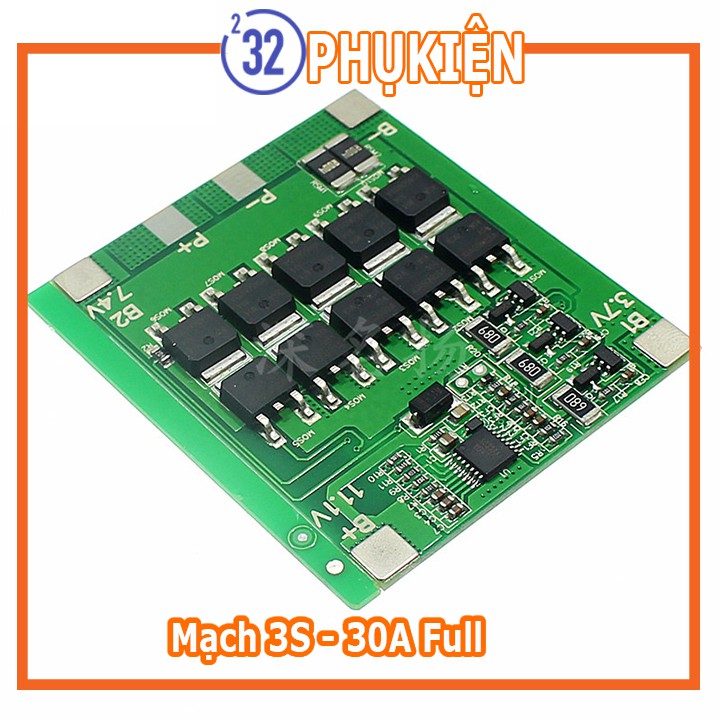 PK232 Mạch 3S 12V-30A BW bảo vệ pin Li-ion 3.7V