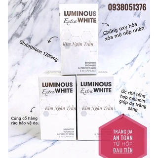 Luminous Extra White - Viên uống trắng da, chống nắng, mờ nám, tàn nhang, thâm mụn, hạn chế lão hoá