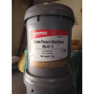 Mỡ SINOPEC EP Lithium Grease NLGI 0 xô 17Kg