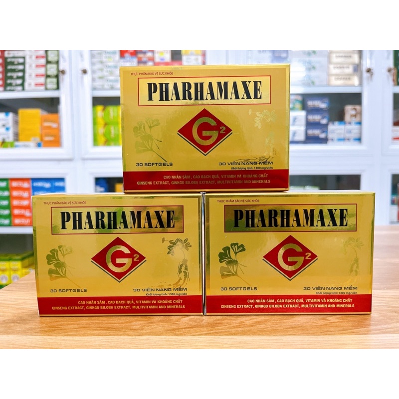 ✅ Viên bổ não Pharhamaxe G2- Tăng tuần hoàn não, hoạt huyết, dưỡng não, giảm đau đầu, mất ngủ - Hộp 30 viên