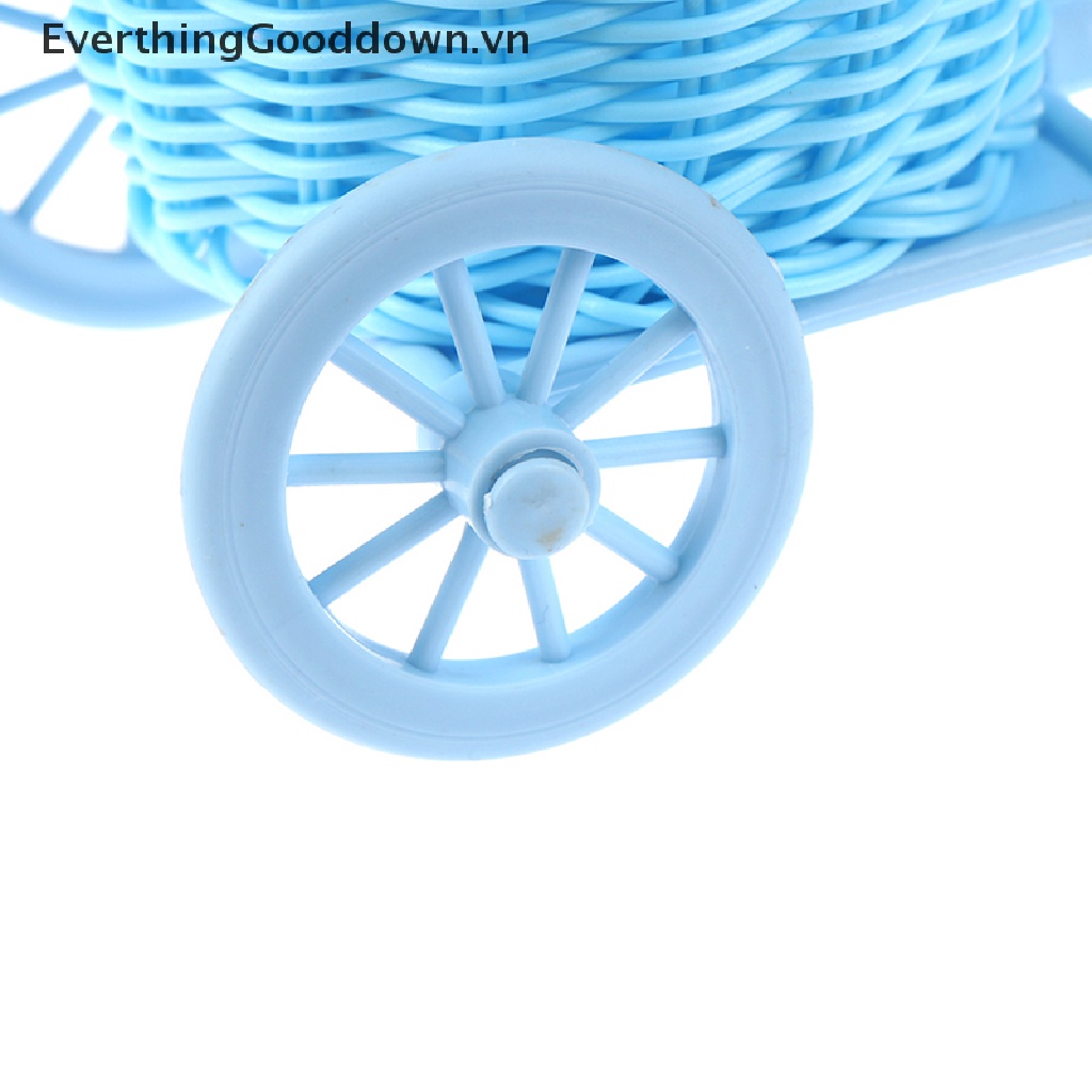 Giỏ Hoa Hình Xe Đạp Ba Bánh Nhỏ Xinh Để Bàn Trang Trí Nhà Cửa / Văn Phòng