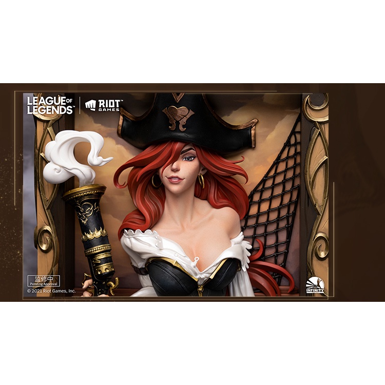 Tranh 3D  Mô hình Miss Fortune - Miss Fortune Statue Frame - Hàng chính hãng Riot x Infinity Studio