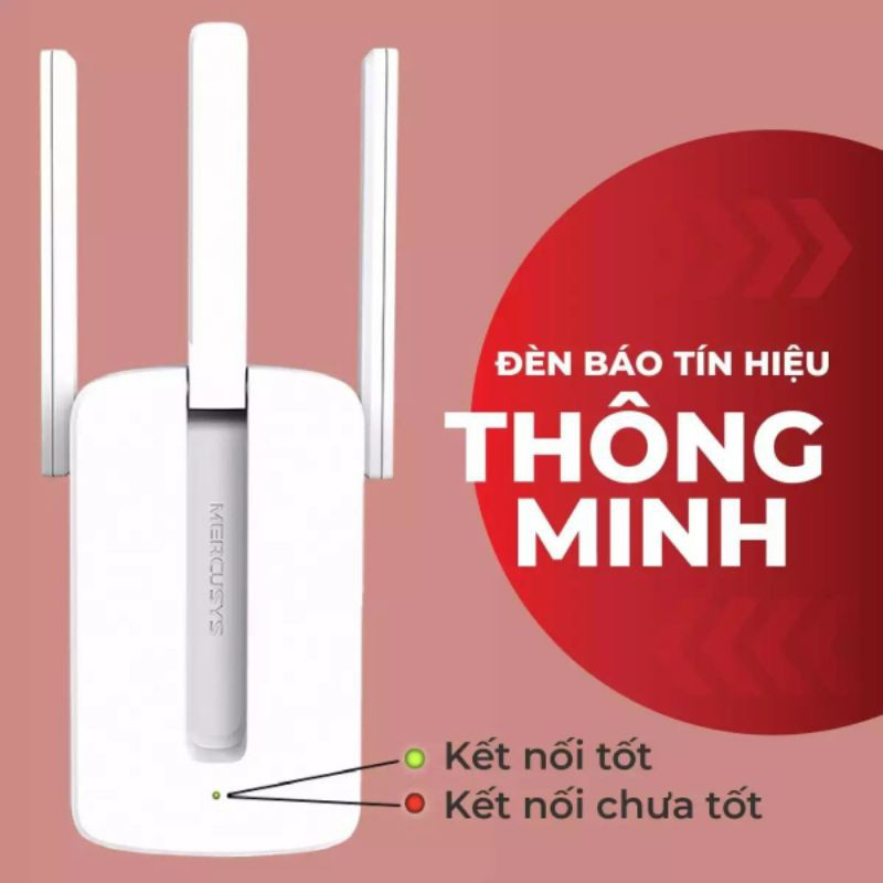 [Bản Chính Hãng]Kích sóng wifi 3 râu MERCUSYS MW300RE | BigBuy360 - bigbuy360.vn