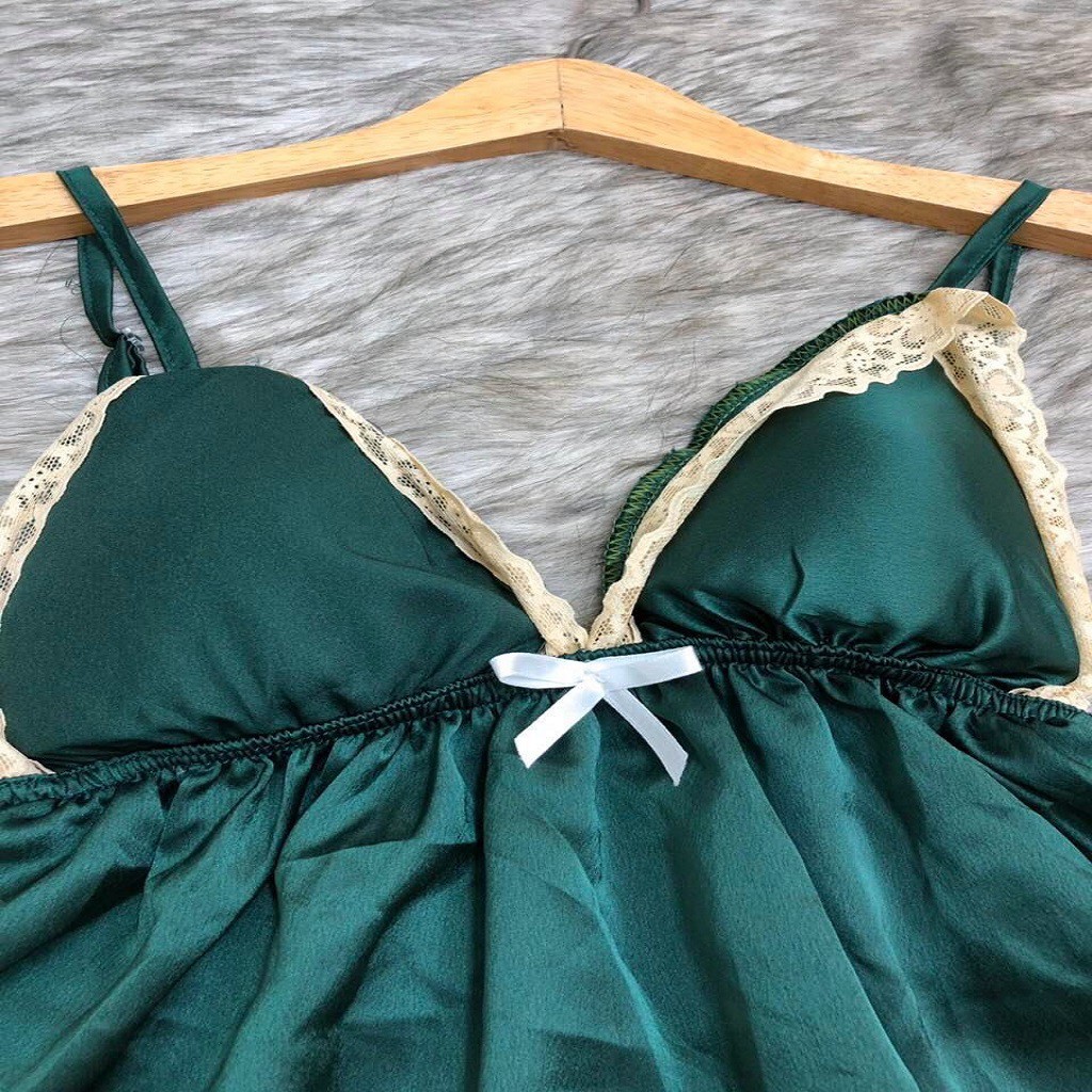 Đồ ngủ sexy ❣️FREE SHIP❣️Đồ ngủ nữ sexy lụa satin cao cấp Freesize 40-60 kg | BigBuy360 - bigbuy360.vn