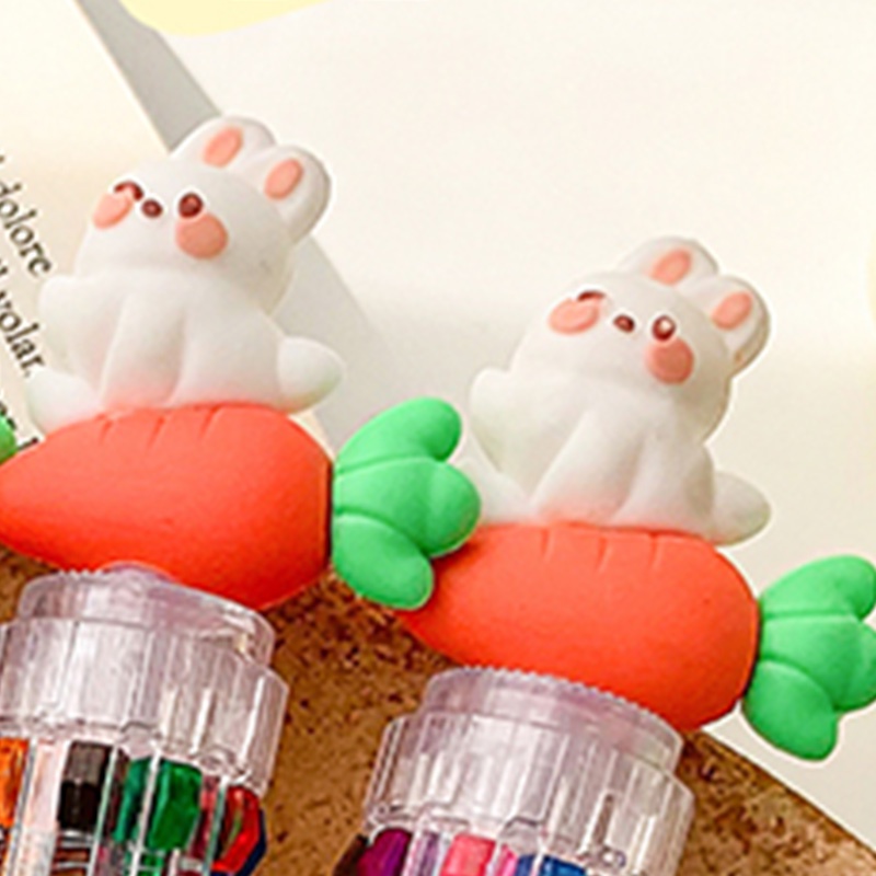 Bút Bi 3D 10 Màu Hoạ Tiết Hoạt Hình Đáng Yêu