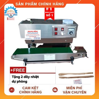 [TẶNG 2 DÂY NHIỆT] Máy Hàn Miệng Túi Liên Tục FR-900 Vỏ Sơn Dạng Đứng HÀNG CHÍNH HÃNG BẢO HÀNH 06 tháng