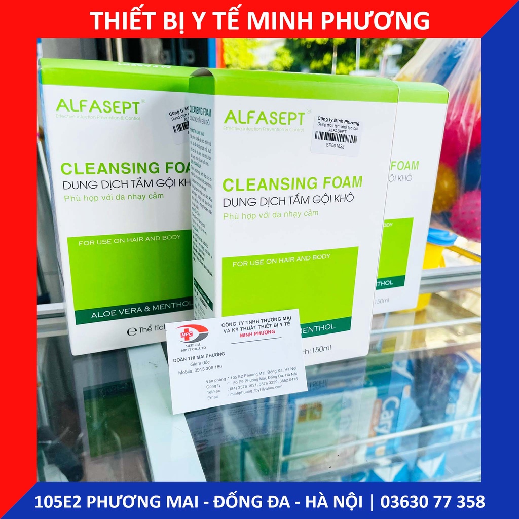 Dung dịch tắm khô tạo bọt  ALFASEPT