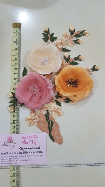 Hoa đắp ren cao cấp xinh đẹp