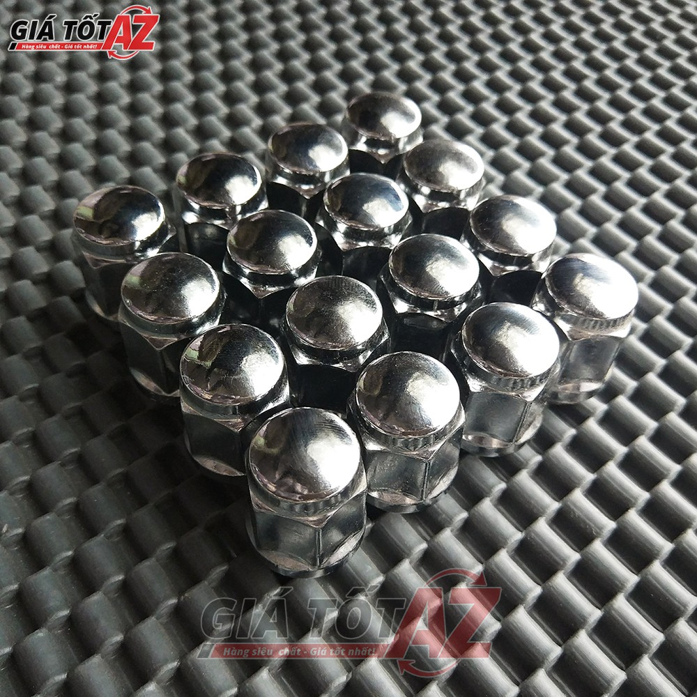 Bộ 20 Ốc bắt lazang ô tô 12x1.5mm bằng thép mạ inox SIÊU ĐẸP  cao cấp dùng cho xe ô tô