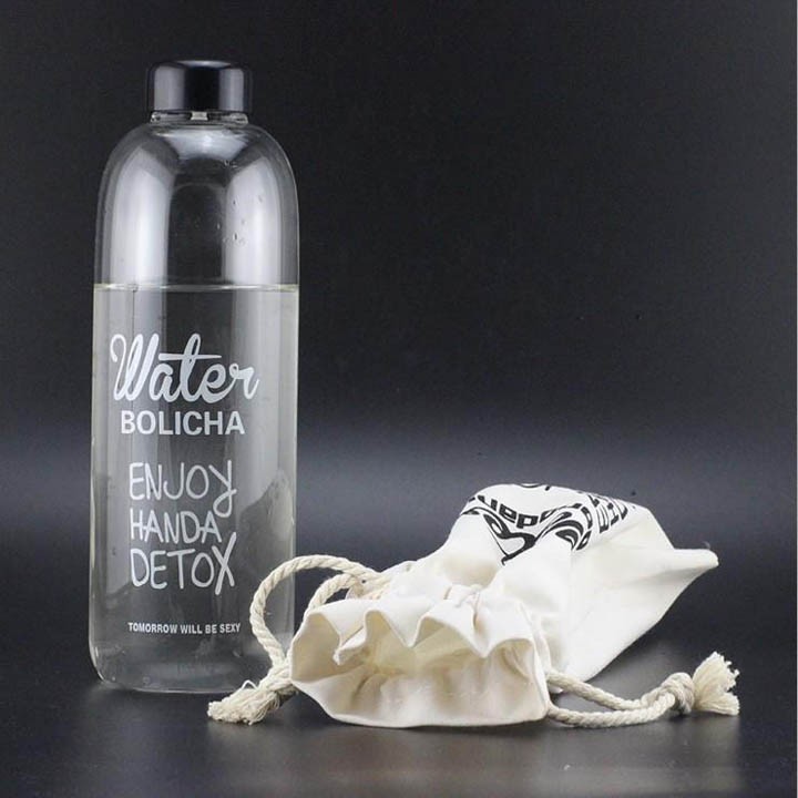 BÌNH NHỰA DETOX ĐỰNG NƯỚC 1000ml + tặng kèm túi vải PONGDANG | BigBuy360 - bigbuy360.vn