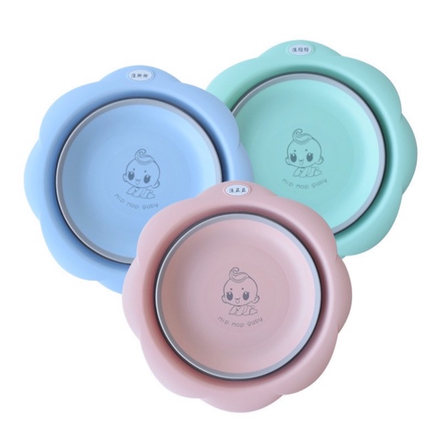 CHẬU RỬA MẶT GẤP GỌN CHO Bé